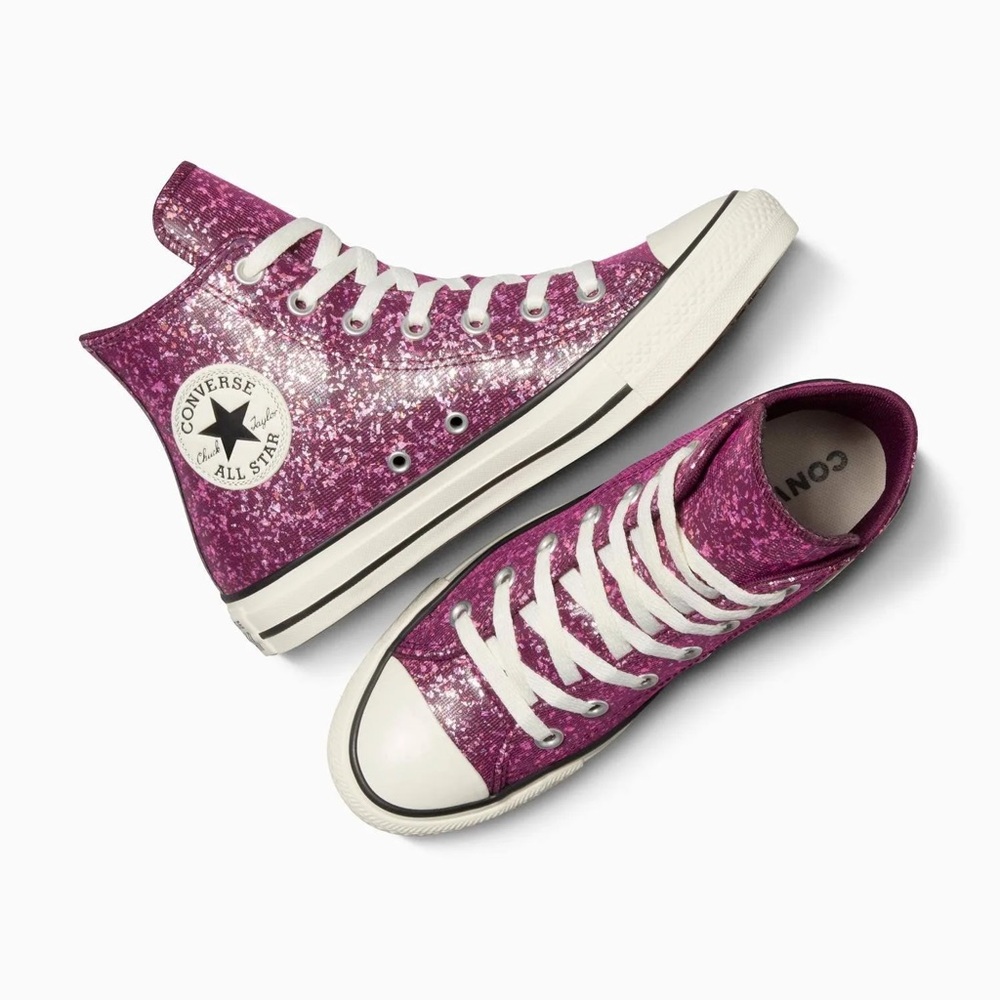 Converse Women's Sparkling Pink High-Tops
